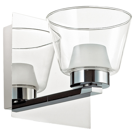 DAINOLITE 1Lt Wall Sconce Polished Chrome Finish VLD836-1W-PC